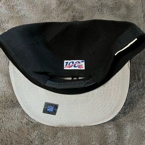 Brand new Raiders SnapBack hat with stickers.